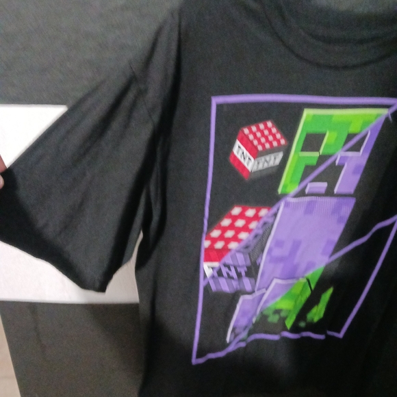 Minecraft Boy black Short sleeve shirt - Picture 5 of 9